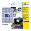 Avery Silver 25.4 x 10 mm Self Adhesive Monochrome Laser Heavy Duty Labels