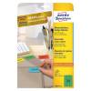 Avery Green 63.5 x 33.9 mm Self Adhesive Laser Removeable Coloured Labels - 24 P
