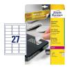 Avery White 63.5 x 29.6 mm Self Adhesive Anti-Tamper Labels - 27 Per Page