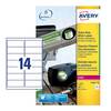 Avery Laser Heavy Duty Label 99x38mm 14 Per A4 Sheet White (Pack 280 Labels) L70