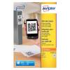 Avery White 35 x 35 mm Self Adhesive Laser & Inkjet QR Code Labels - 35 Per Page