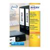 Avery White 200 x 60 mm Self Adhesive Laser & Inkjet Filing Labels - 4 Per Page