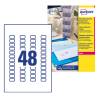 Avery Clear/Transparent 22 x 12.7 mm Self Adhesive Laser Address Labels