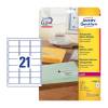 Avery Clear/Transparent 63.5 x 38.1 mm Self Adhesive Laser Address Labels