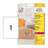 Avery Clear/Transparent 210 x 297 mm Self Adhesive Laser Parcel Labels