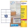 Avery White 99.1 x 57 mm Self Adhesive Laser Waterproof Parcel Labels