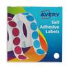 Avery Labels in Dispenser Round 19mm Diameter WHITE (Pack 1400 Labels) 24-404