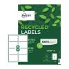 Avery White 99.1x67.7mm Self Adhesive Laser Recycled Address Labels - 8 Per Page