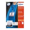 Avery White 86 x 55 mm Laser & Inkjet Microperforated Printable Name Badge Inser