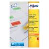 Avery Red 63.5 x 33.9 mm Self Adhesive Laser Coloured Removeable Labels - 24 Per