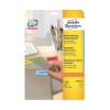 Avery Self Adhesive Removable Labels Rounded Rectangle Yellow 480 Labels (L6035-