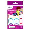 Avery Shoe Name Labels - 2 formats - 24 labels (16 heel labels & 8 rectangle lab