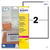 Avery Waterproof Paper Label 199.6 x 143.5mm 2 Per Page (25 sheets / 50 labels)