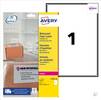 Avery Waterproof Paper Label 199.6 x 289.1mm 1 per Page (Pack 25) - L7997-25