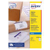 Avery White 63.5 x 38.1mm Self Adhesive Peel-Off Sticky Address Labels - 21 Per