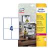 Avery White 45.7 x 21.1 mm Self Adhesive Laser Heavy Duty Labels - 48 Per Page -