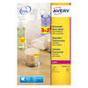 Avery Yellow 38.1 x 21.1mm Self Adhesive Laser Address Labels - 65 Per Page - 25