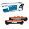 Remanufactured TN-1050 (TN1050-X2) Black Replacement Toner Cartridges Twin Pack for Brother Printers