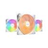 Be Quiet! Light Wings LX 140mm PWM High-Speed ARGB Case Fan Pack of 3 White (BL1