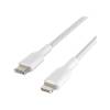 Belkin BoostCharge Braided USBC to Lightning Cable 1m White (CAA004BT1MWH)