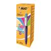 Bic 4 Colours Grip Fashion Ballpoint Pen Purple Barrel - Pack of 12