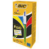 12 Pack of BIC Fluo 4 Colours Ballpoint Pen & Highlighter (933948)
