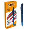 Bic 4 Colours Smooth Pro Black Barrel Ballpoint Pen - 12 Pack