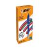 Bic 4 Colours Smooth Pro Blue Gradient Barrel Ballpoint Pen - 12 Pack