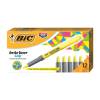 Bic Grip Highlighter Pen Chisel Tip 1.6-3.3mm Line Yellow - 12 Pack (811935)