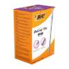Bic Round Stic Grip Ballpoint Pen 1mm Tip 0.32mm Line Purple - Pack of 40