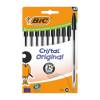 Bic Cristal Ballpoint Pen 1.0mm Tip 0.32mm Line Black - 10 Pack