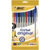 Bic Cristal Ballpoint Pens Medium Tip Assorted Colours Pack of 10