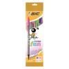 Bic Cristal Fun Assorted Colour Ballpoint Pens - Pack of 4