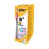 Bic Cristal Fun Ballpoint Pens Lime Green - Pack of 20 (927885)