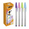 Bic Cristal Fun Colours Ballpoint Pen 1.6mm Tip 0.6mm Line (Assorted Pastel Colo