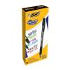 Bic Gel-ocity Illusion Erasable Gel Rollerball Pens Black - Pack of 12