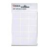 Blick Self Adhesive 19x25mm White Labels- 20 Packs of 105
