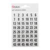 Blick Pre-Printed Number Labels 00�99 Black/White 7x13mm � Pack of 2,880