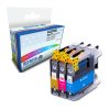 Colour Valuepack of 3 Compatible Brother LC225XL Ink Cartridges