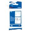 Brother Ribbon Textile Black On White Label Tape 12mm x 4m (non-adhesive) - TZE