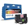 Compatible Brother TZE152 Red On Clear 24mm Tape