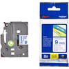 Brother TZE223 Blue On White 9mm Laminated P-Touch Tape