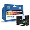 Compatible Brother TZE243 Blue on White 18mm Label