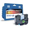Compatible Brother TZE253 Blue On White 24mm Laminated