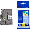 Brother TZE521 Black On Blue 9mm Laminated Label Tape