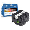 Brother TZe-221 Black On White Compatible Label Tape Multipack