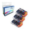 18 Compatible Canon 521BK/C/M/Y & 520PGBK Ink Cartridges