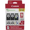 Original Canon 2X PG-540L & 1X CL-541XL High Capacity Ink Cartridge & Paper Mult