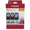 Original Canon 2X PG-540L & 1X CL-541XL High Capacity Ink Cartridges (5224B017)