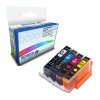 4 Compatible Canon 521BK/C/M/Y Ink Cartridges
